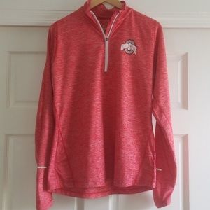 Women's Ohio State Nike Dri-Fit Half Zip